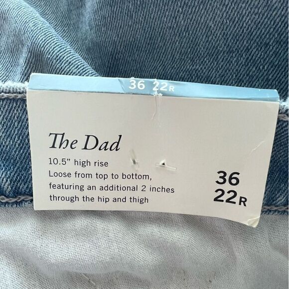 Abercrombie & Fitch Curve Love Crossover Dad High Rise Straight Leg Jeans - Picture 8 of 10